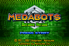Medabots - Metabee Version Title Screen